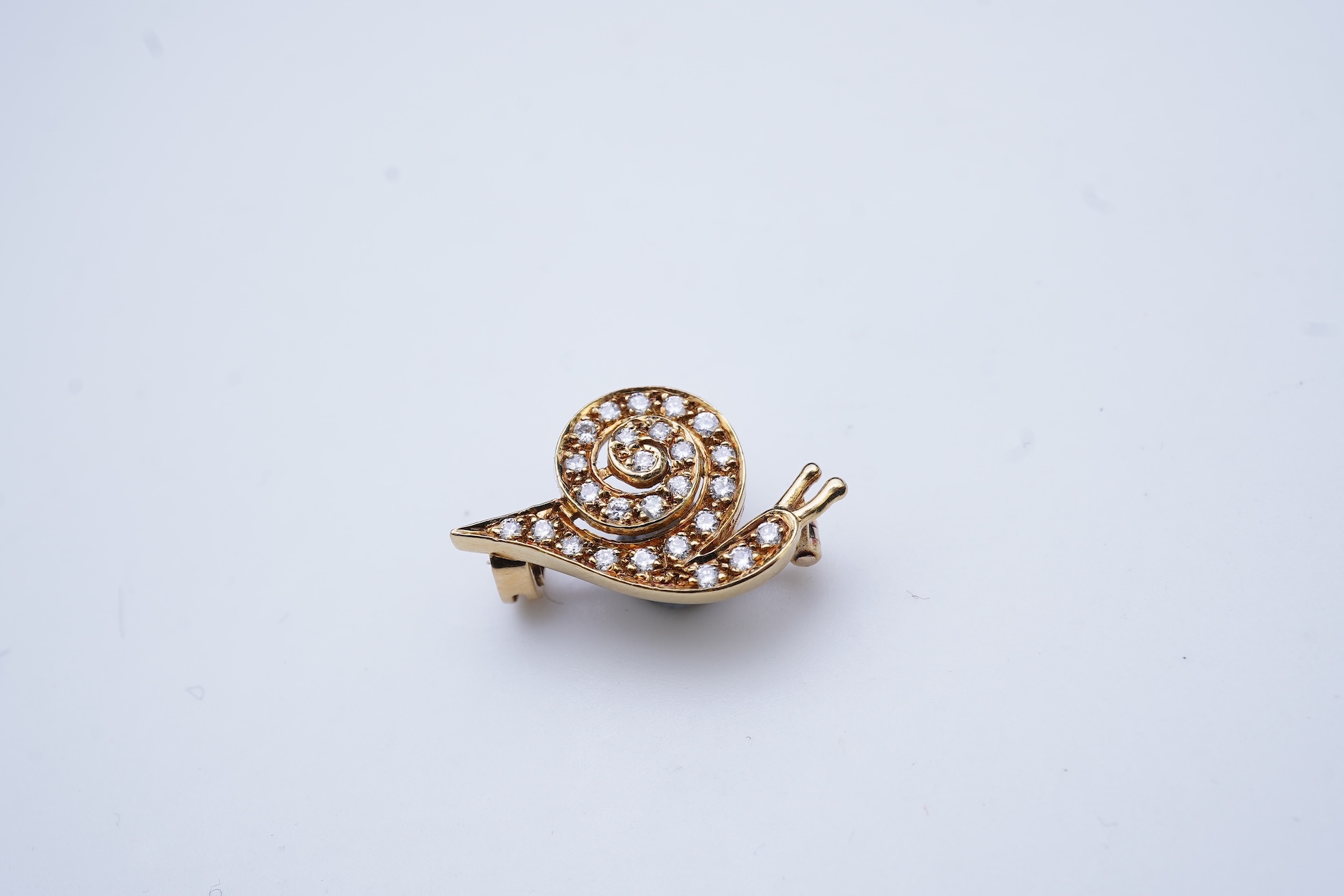 A diamond novelty brooch